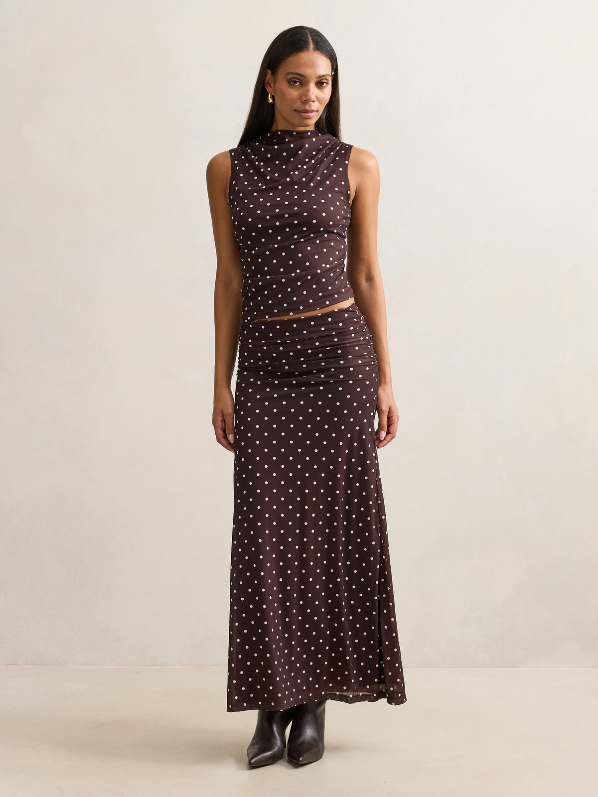 Mimi Flute Maxi Skirt