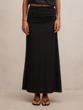 Mimi Flute Maxi Skirt