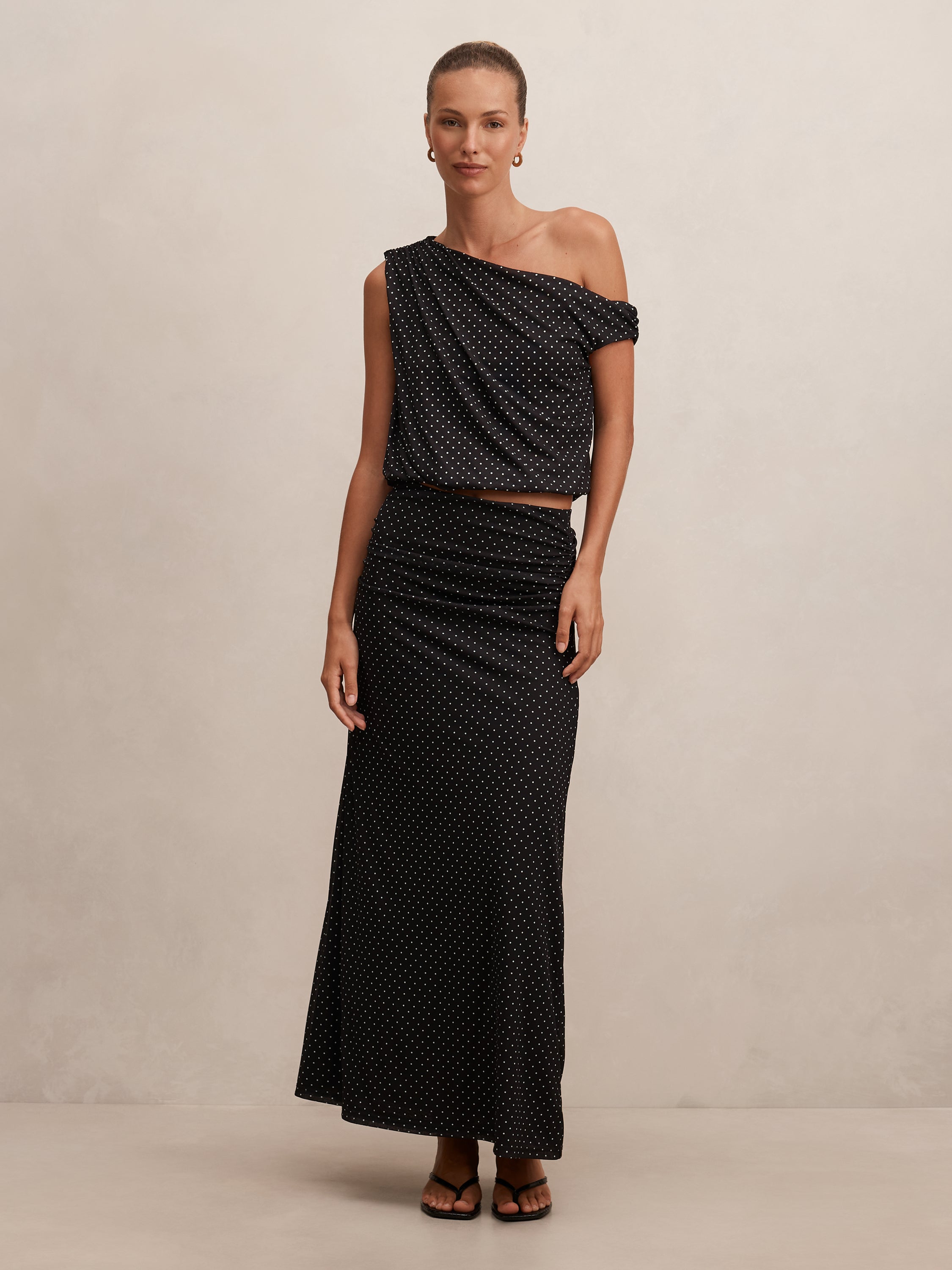 Mimi Flute Maxi Skirt