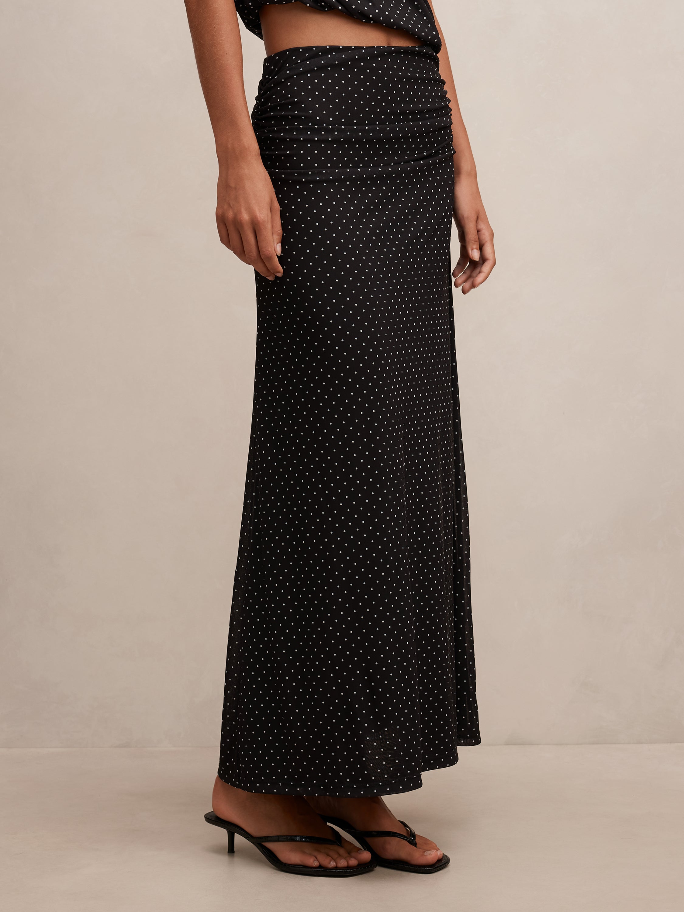 Mimi Flute Maxi Skirt