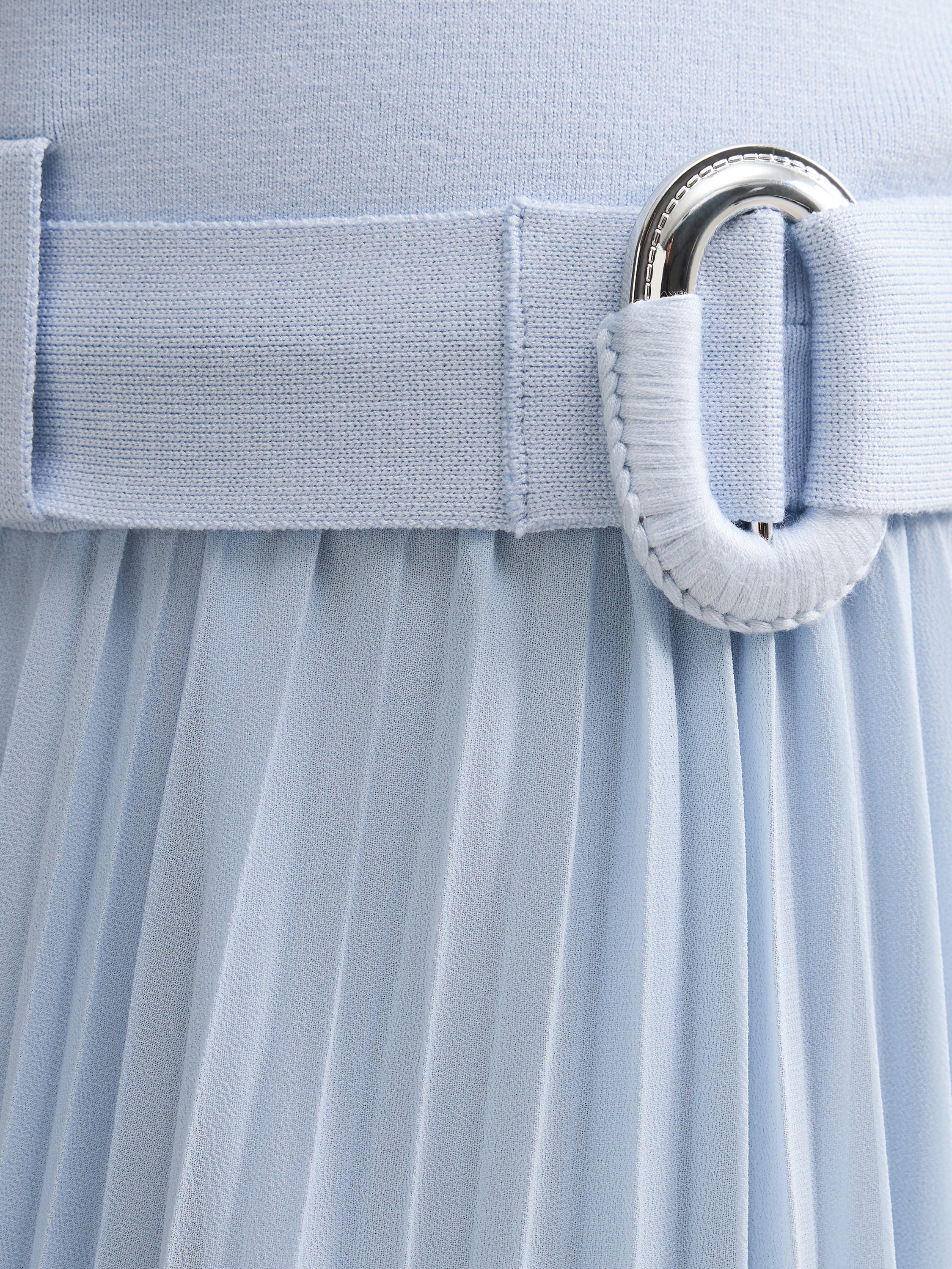 Capri Petite Bardot Pleat Midi Dress