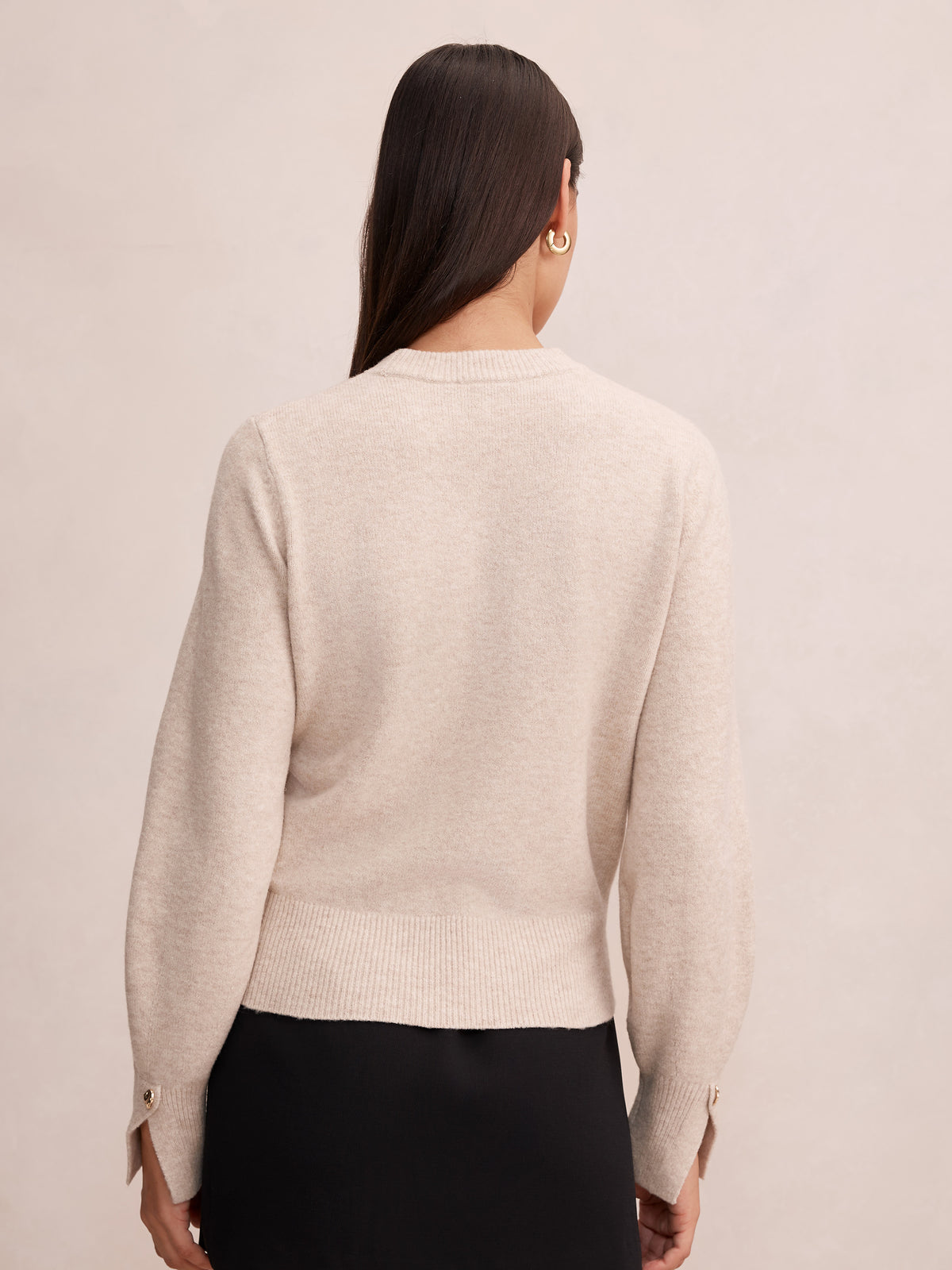 Ellie Cuff Detail Sweater