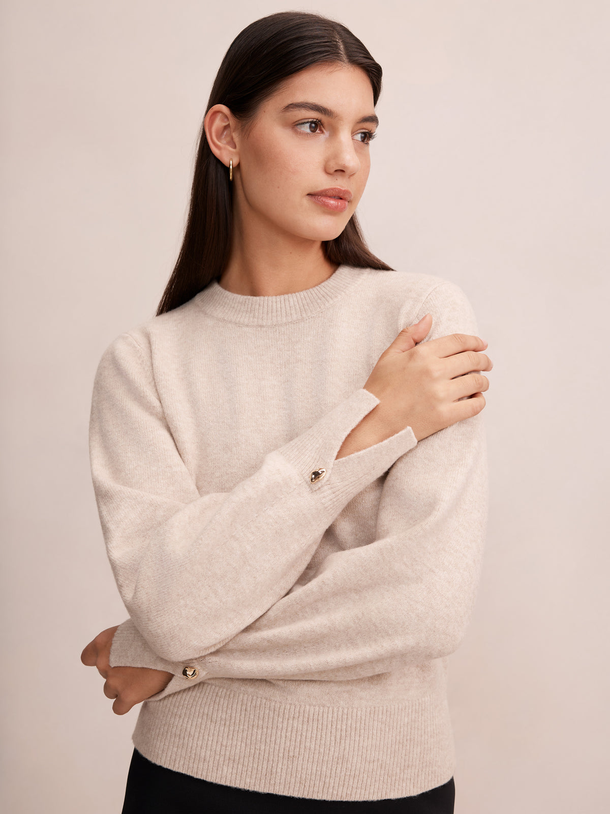 Ellie Cuff Detail Sweater