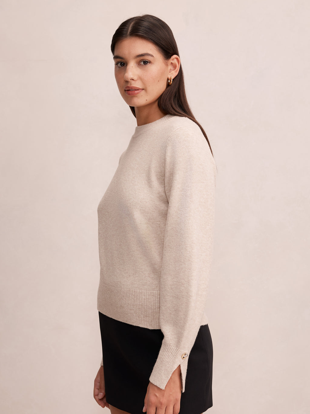Ellie Cuff Detail Sweater