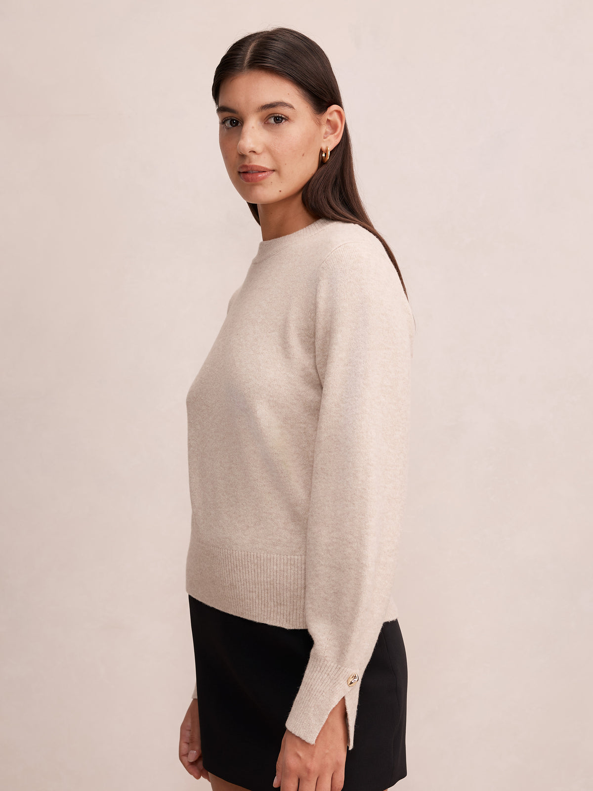 Ellie Cuff Detail Sweater