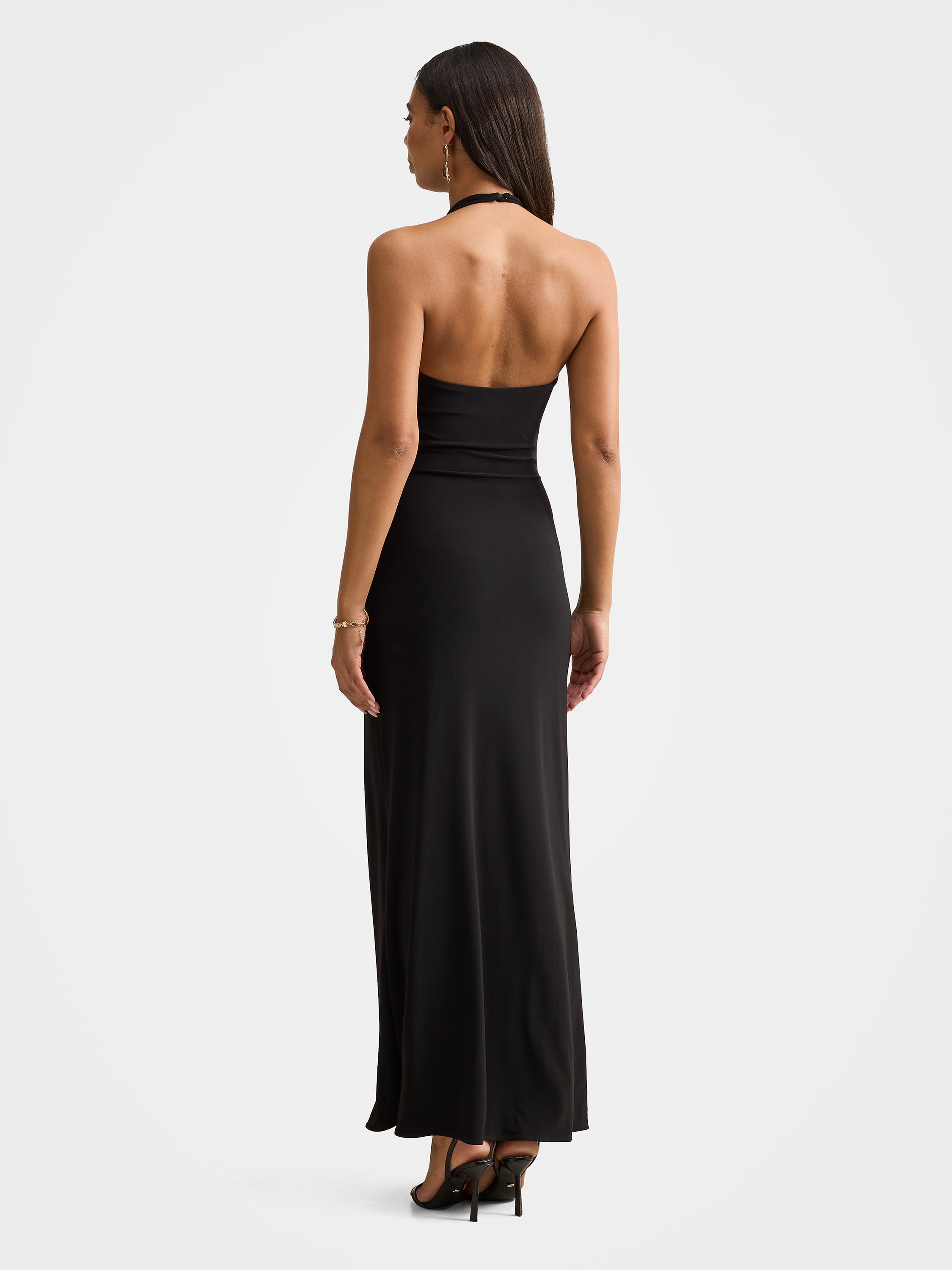 Abby Halter Jersey Maxi Dress