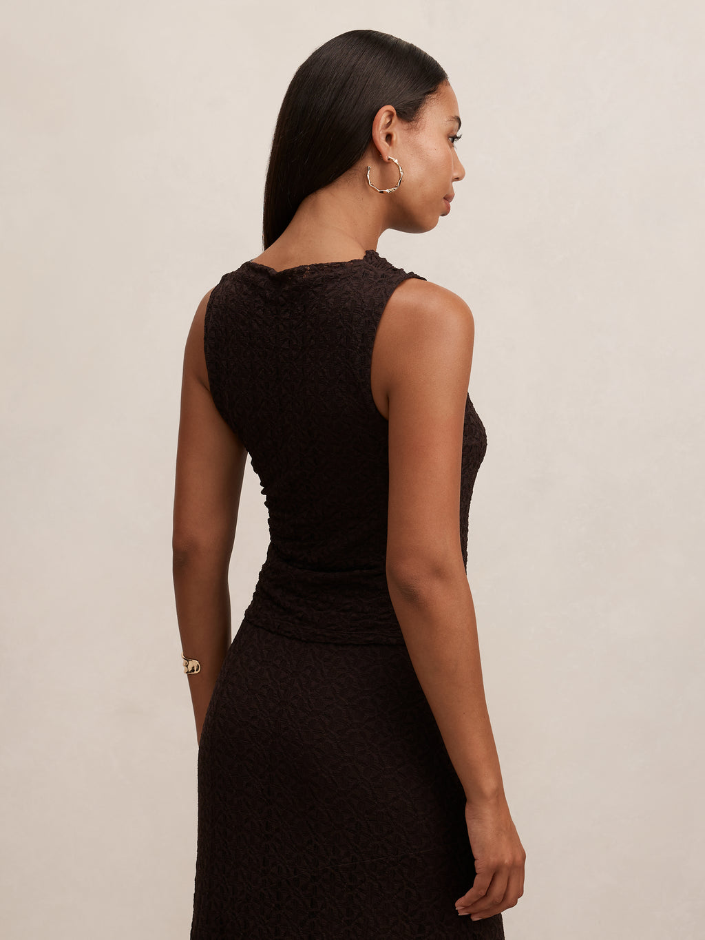 Tahlia Textured Lace Tank