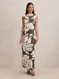 Allegra Mesh Midi Dress