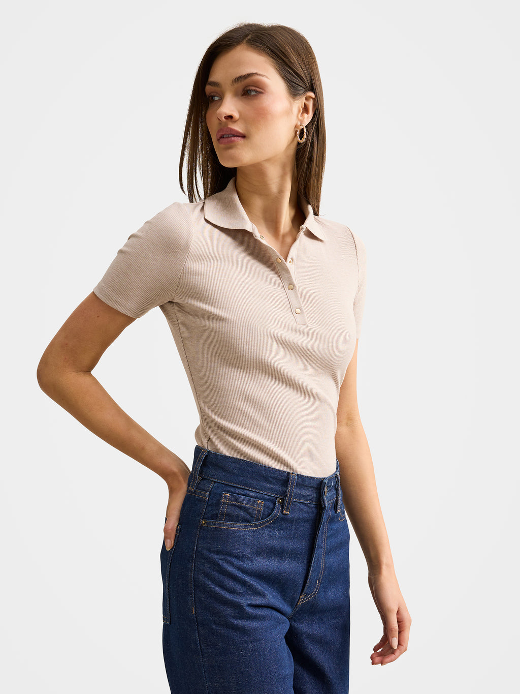 Amari Press Stud Polo