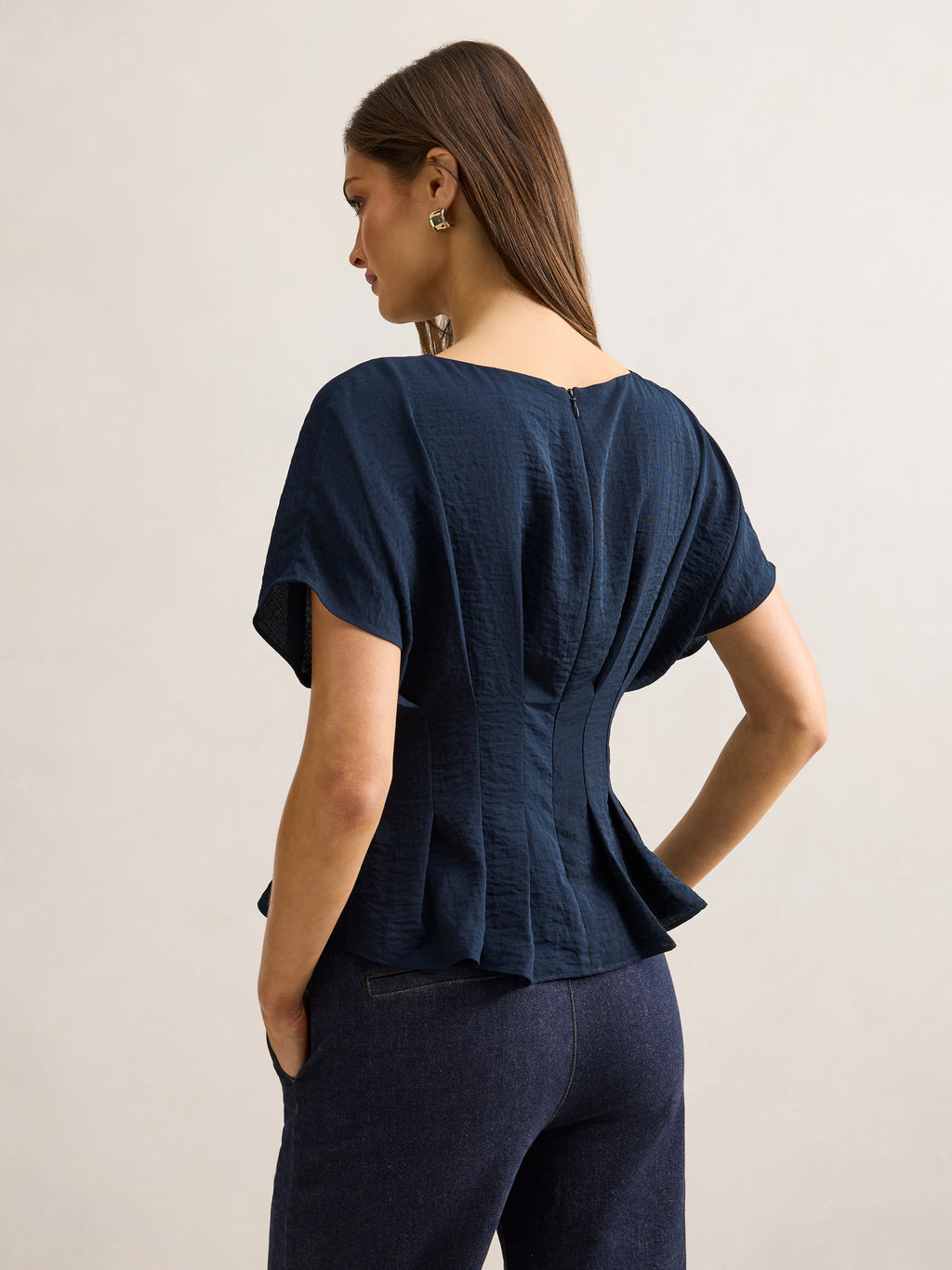 Wren Pleat Detail Top