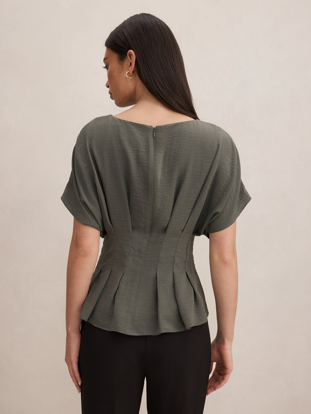Wren Pleat Detail Top