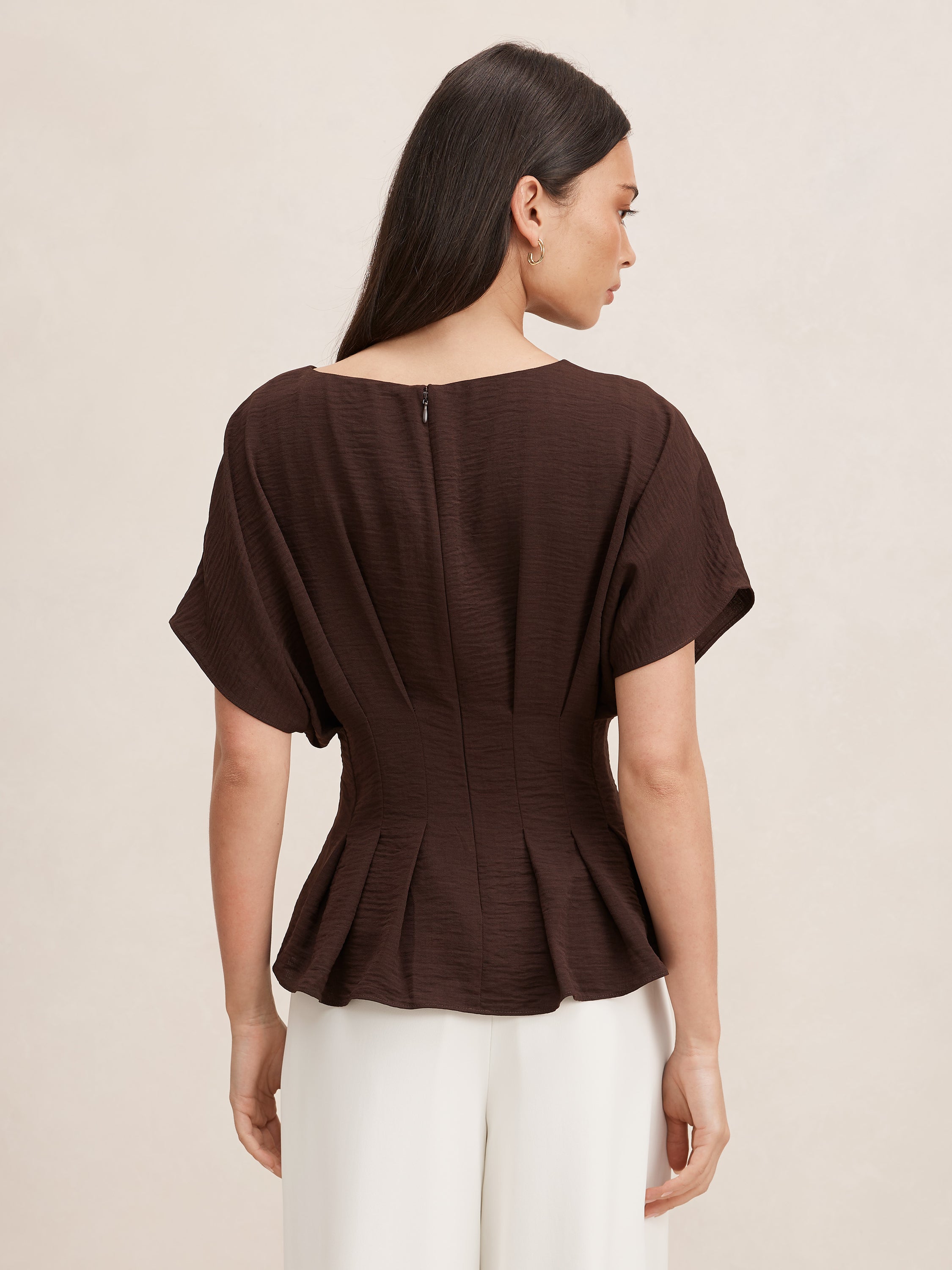 Wren Pleat Detail Top