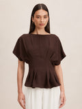 Wren Pleat Detail Top