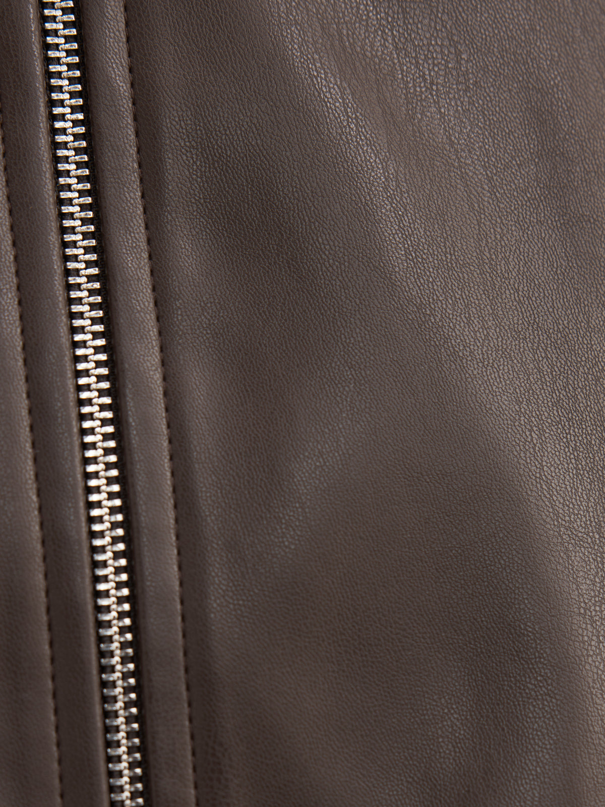 Julia PU Funnel Neck Jacket
