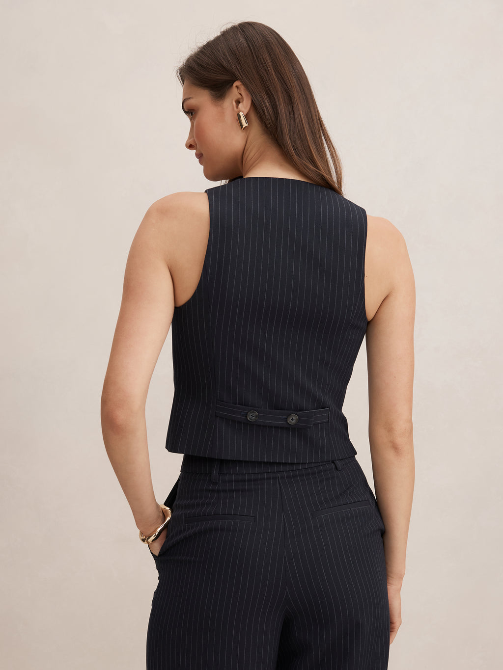 Paloma Pinstripe Waistcoat