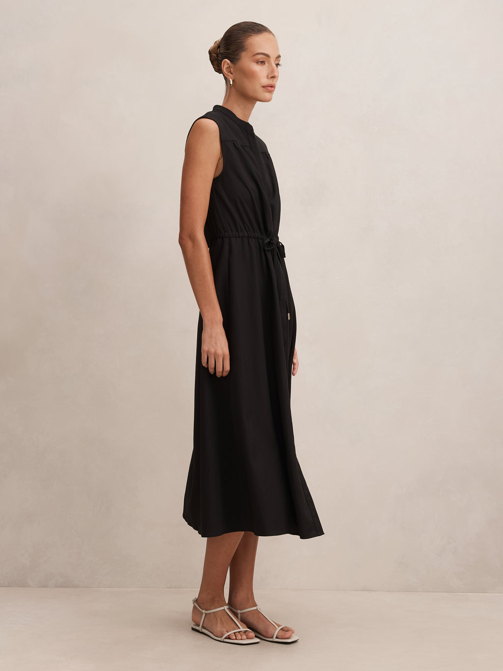 Claire Drawcord Midi Dress