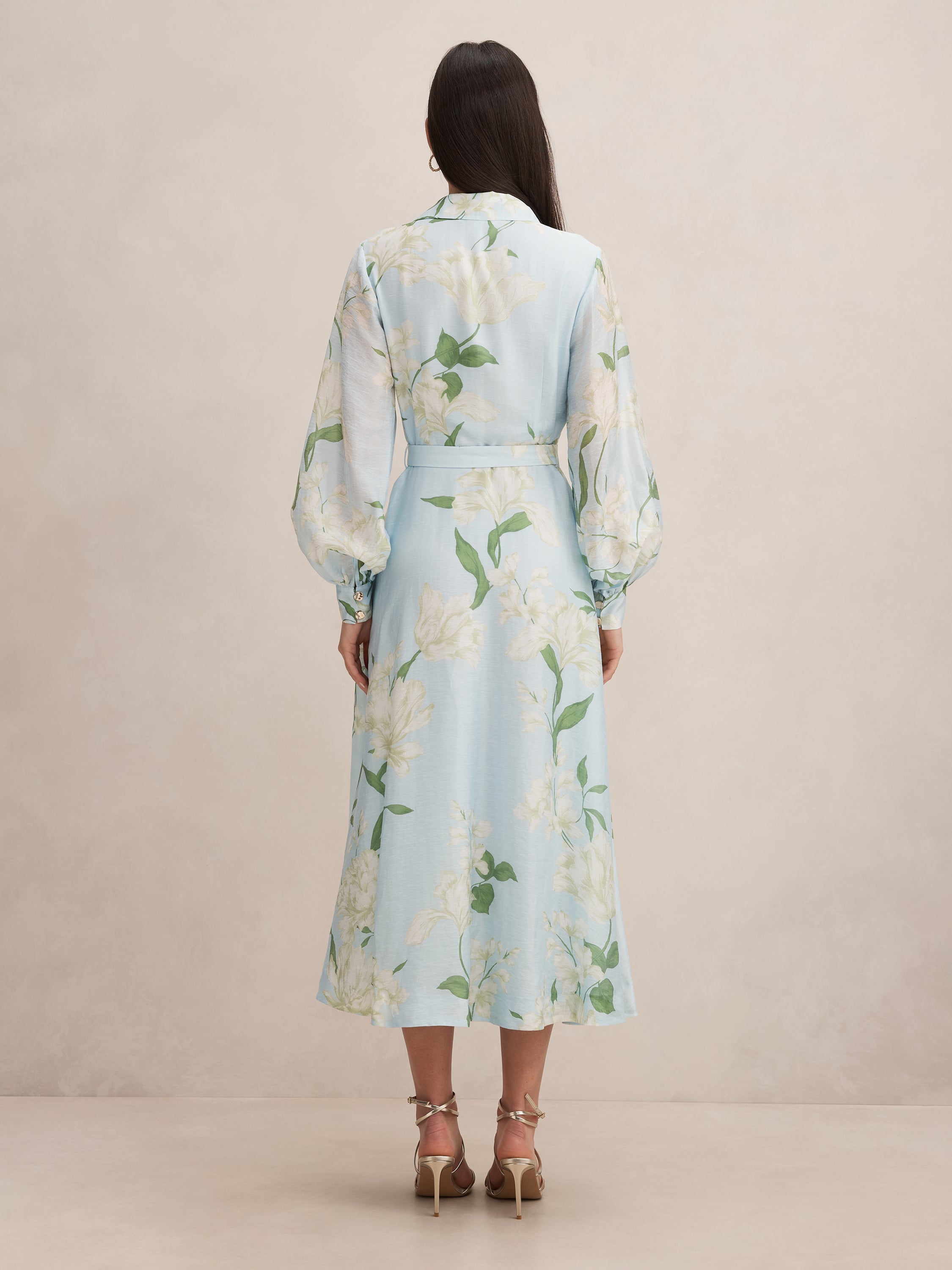 Freya Printed Shirt Midi Dress