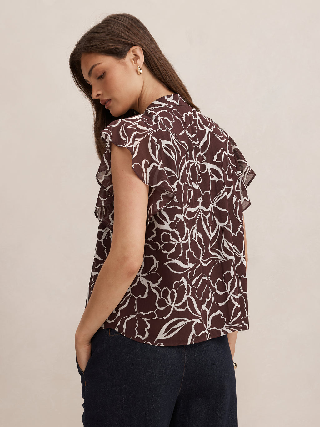 Tullia Ruffle Sleeve Blouse