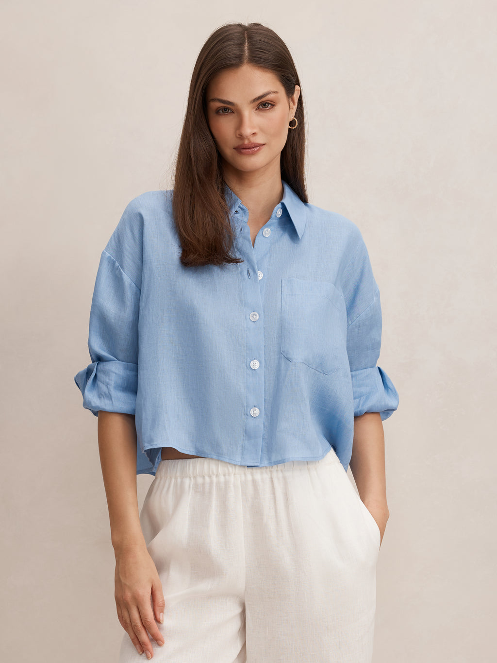 Bowie Cropped Shirt