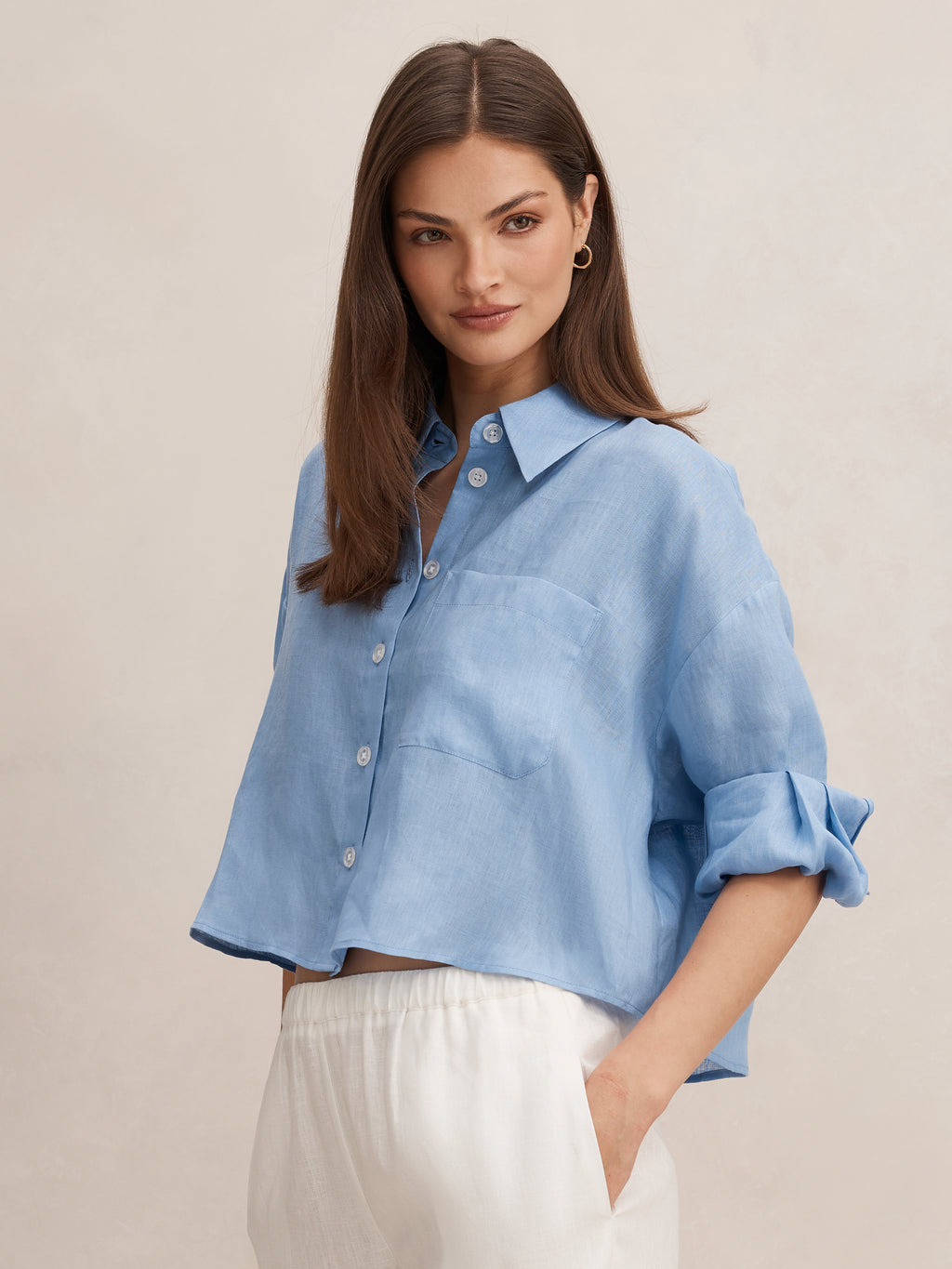 Bowie Cropped Shirt