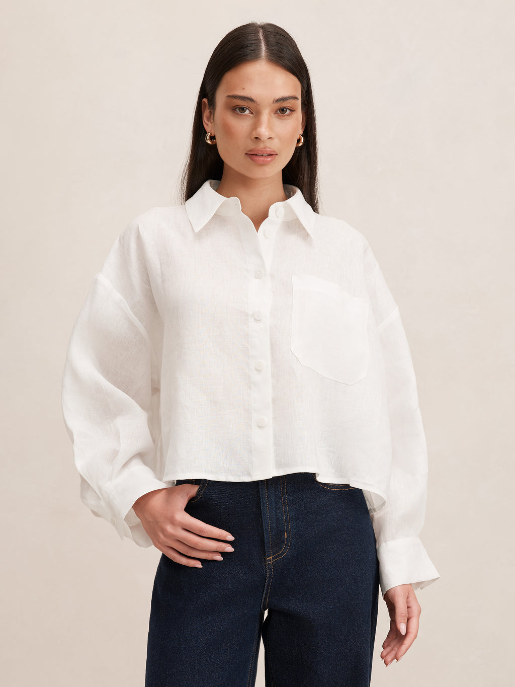 Bowie Cropped Shirt
