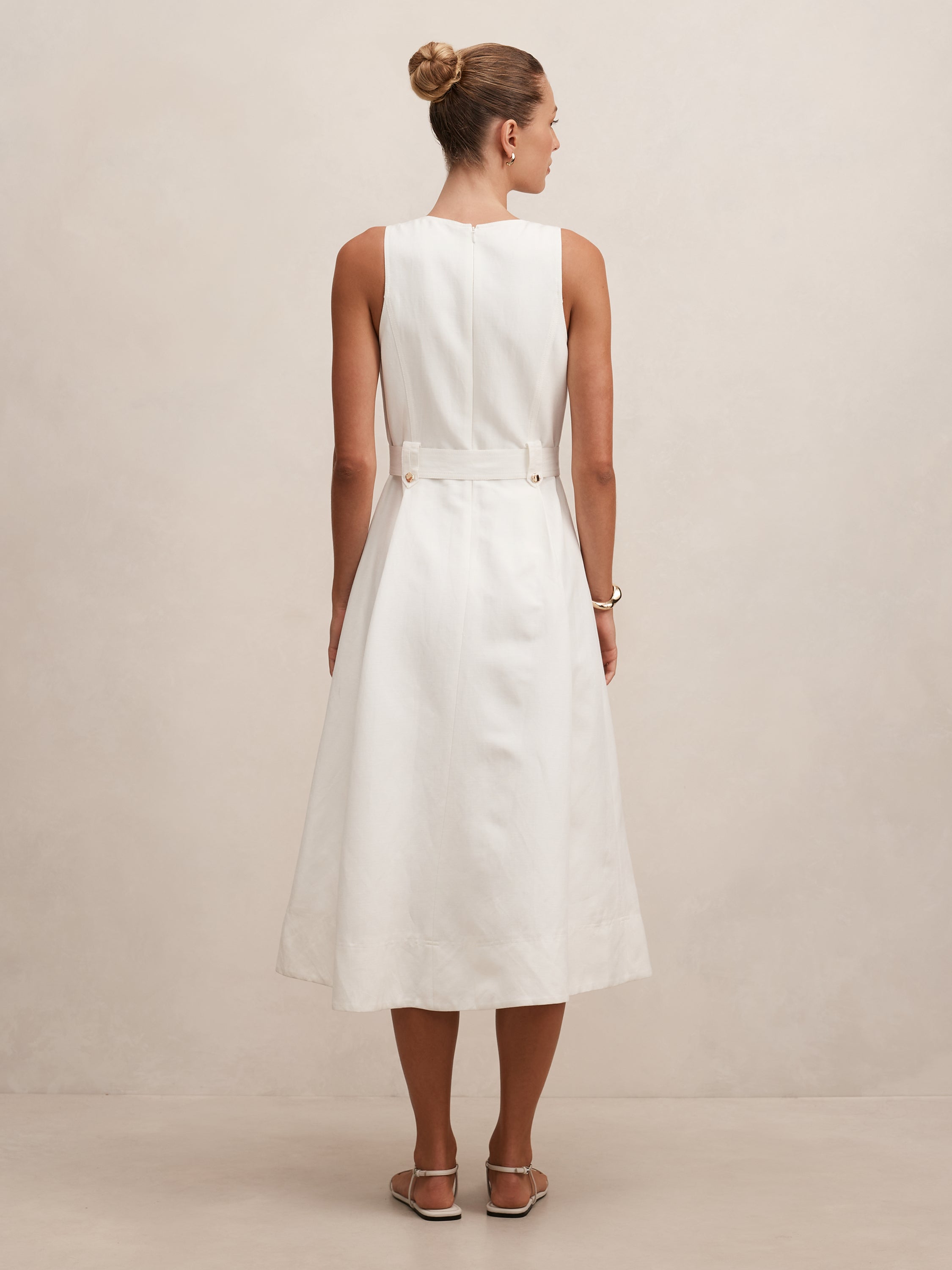 Priscilla Button Down Midi Dress
