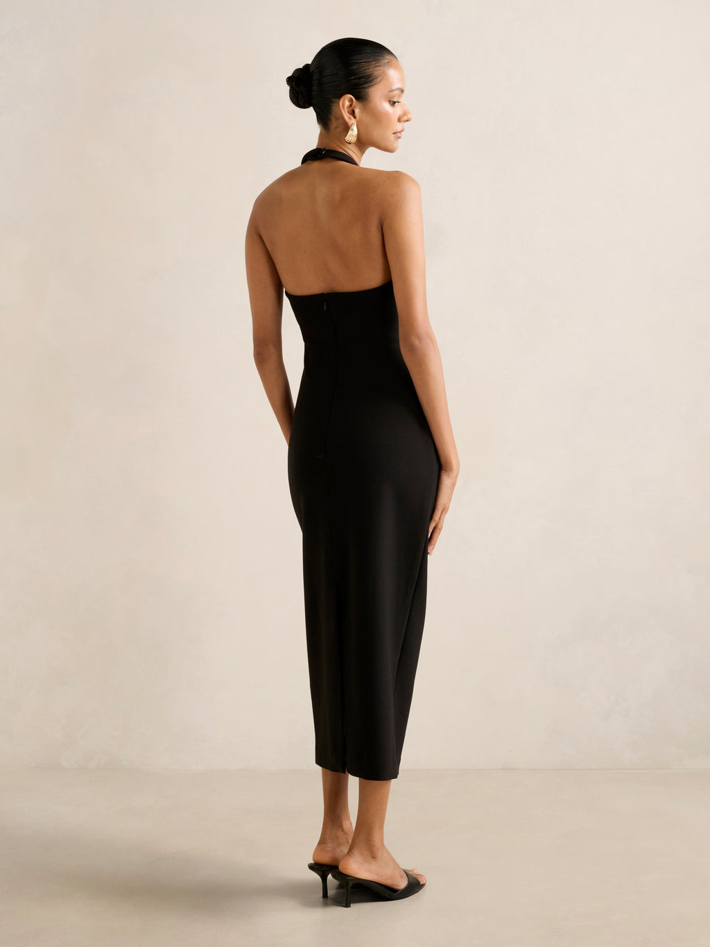Georgie Petite Halter Midi Dress