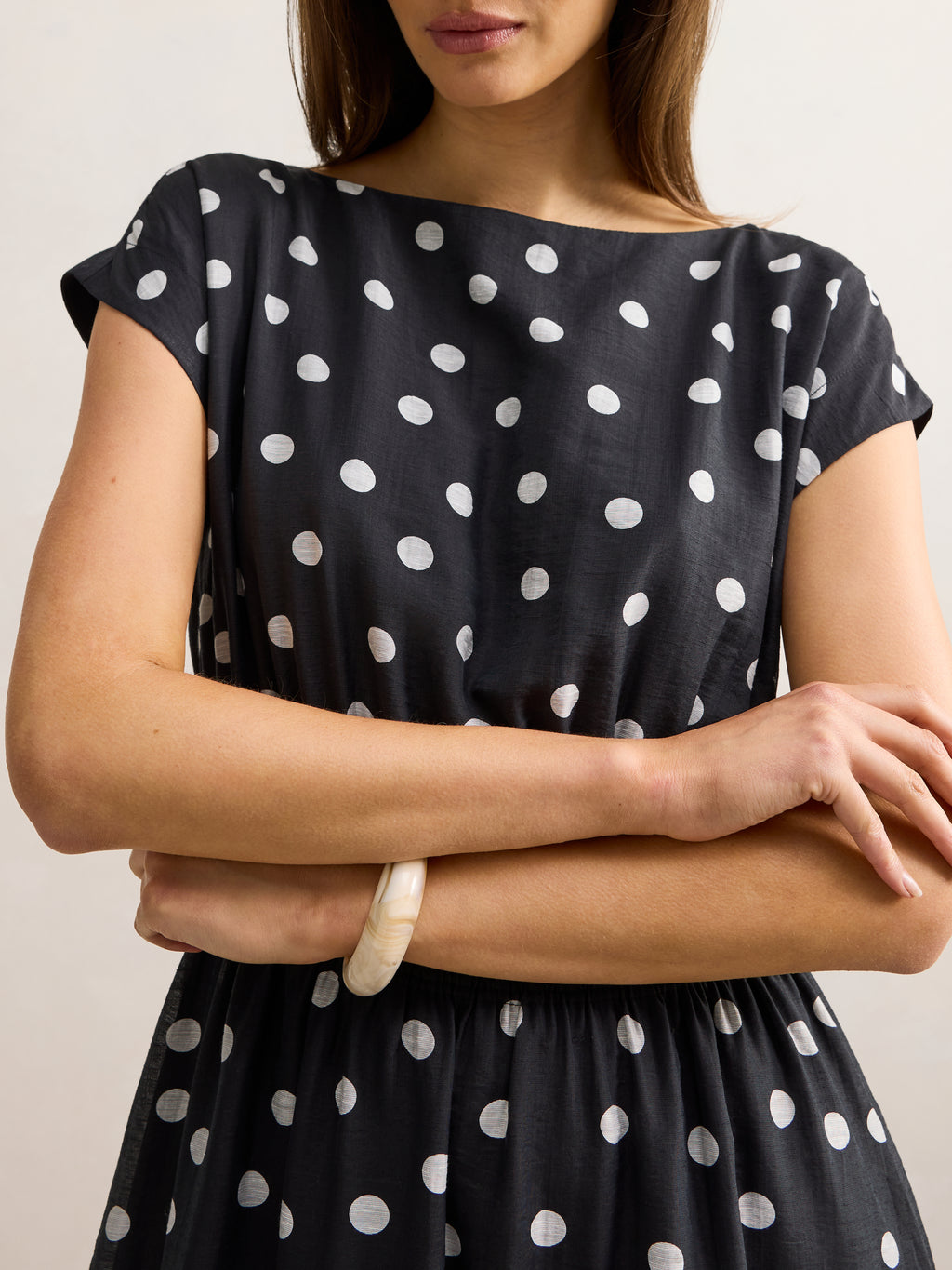 Callie Elastic Waist Midi Dress