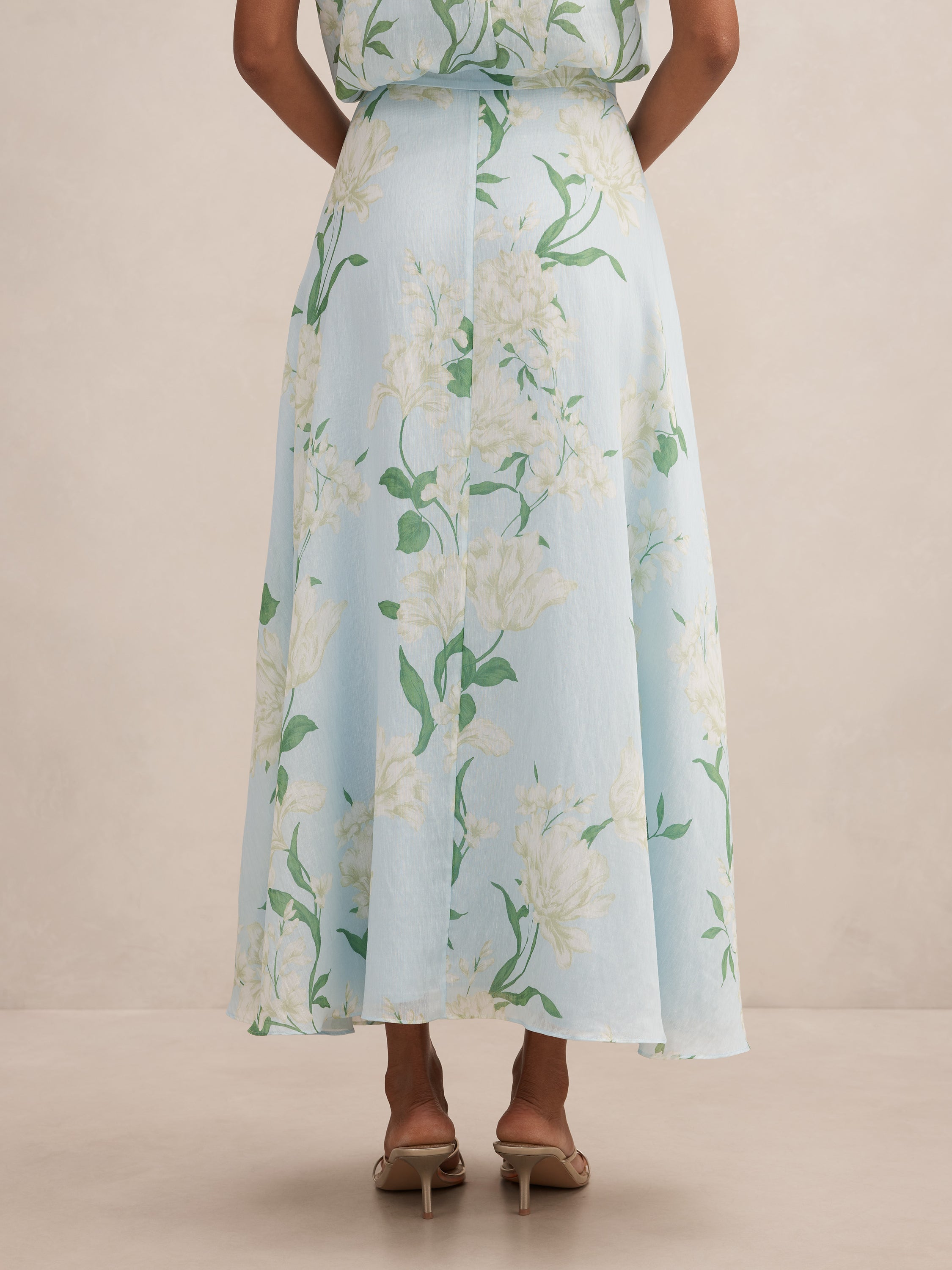 Maisie Petite Circle Midi Skirt