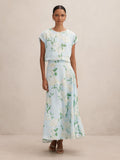 Maisie Petite Circle Midi Skirt