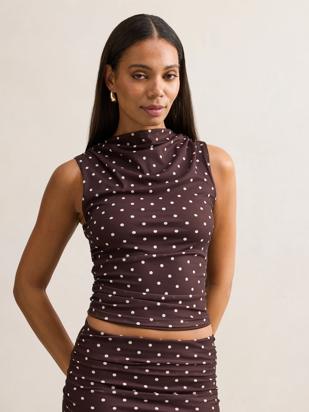 Danni Draped Sleeveless Top