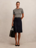 Lucy Belted Pencil Skirt