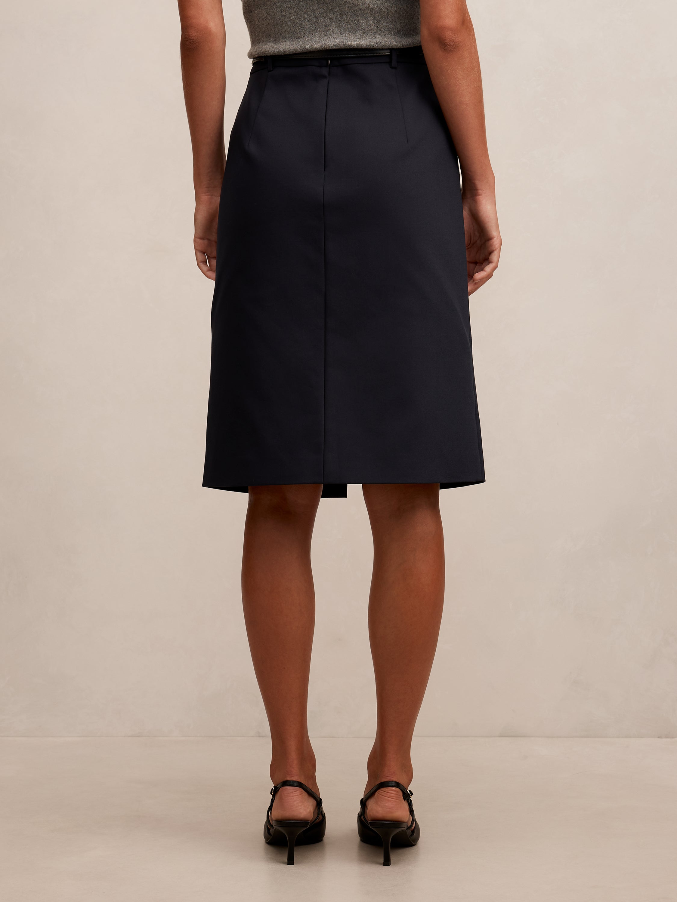 Lucy Belted Pencil Skirt