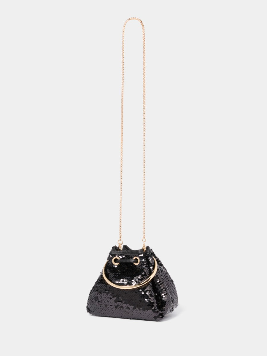 Stella Sequin Ring Handle Bag
