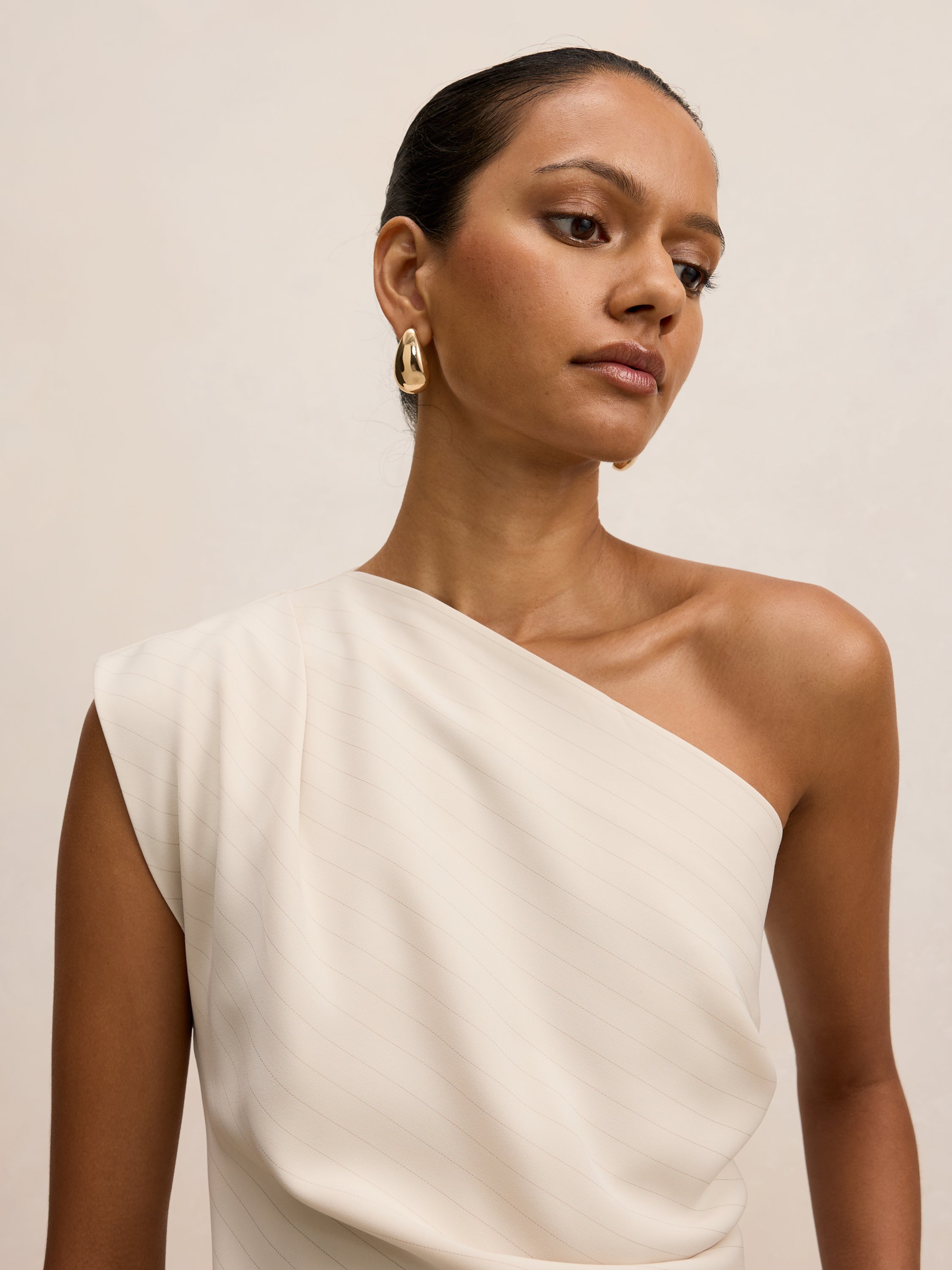 Willow Petite Asymmetrical Tuck Top