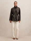 Cassidy Cinched Waist PU Shacket