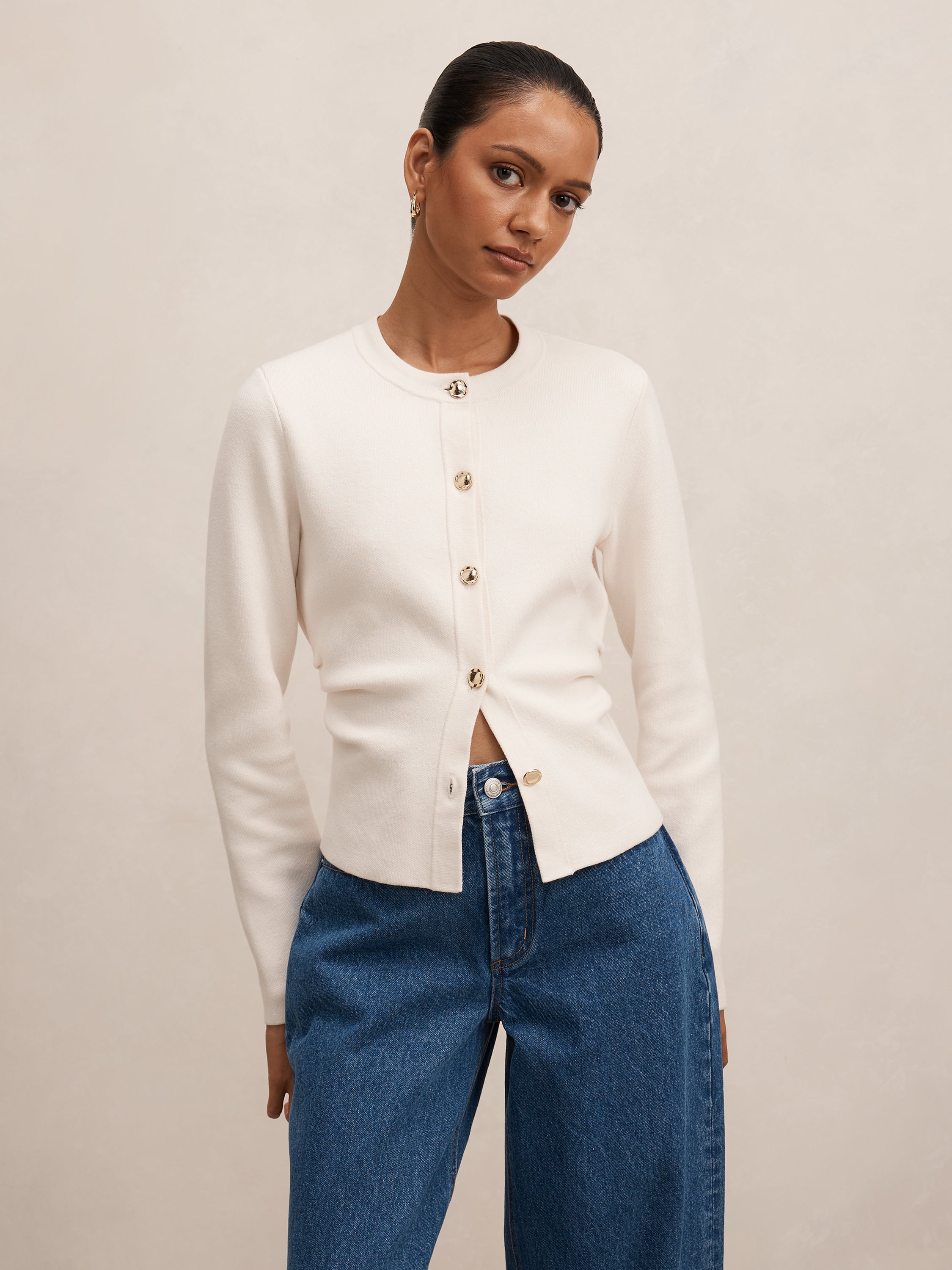 Valencia Petite Structured Cardigan