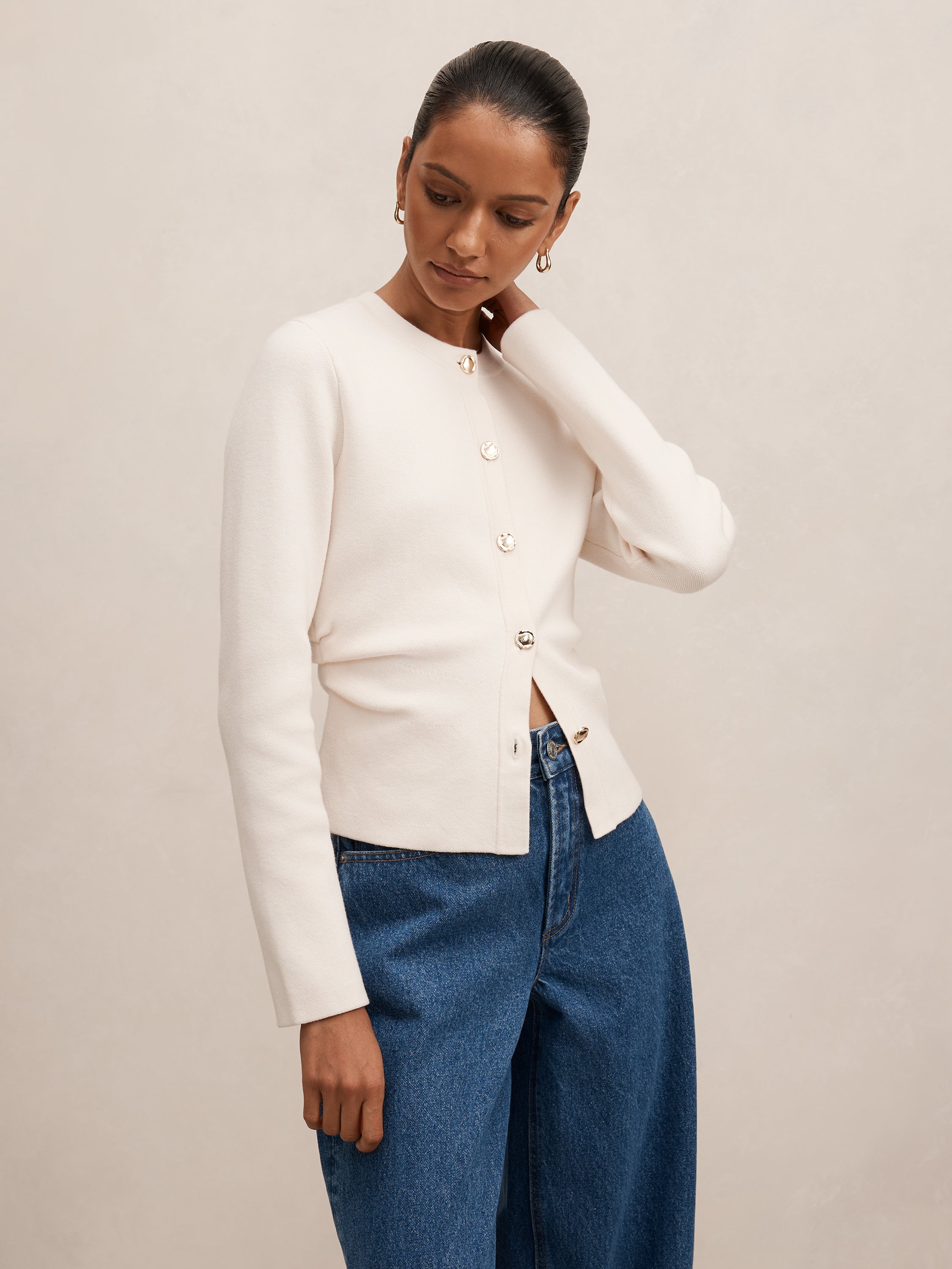Valencia Petite Structured Cardigan