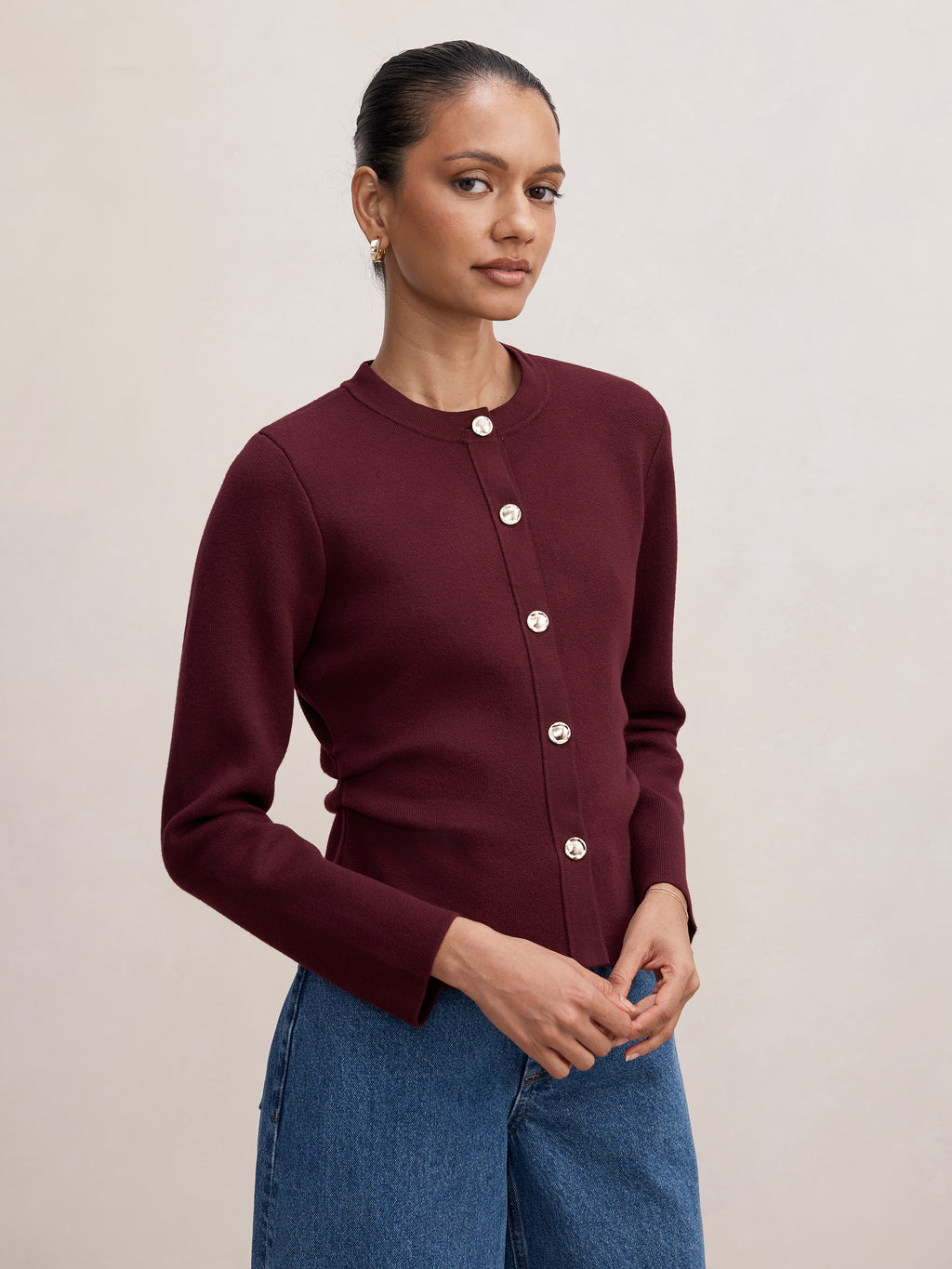 Valencia Petite Structured Cardigan