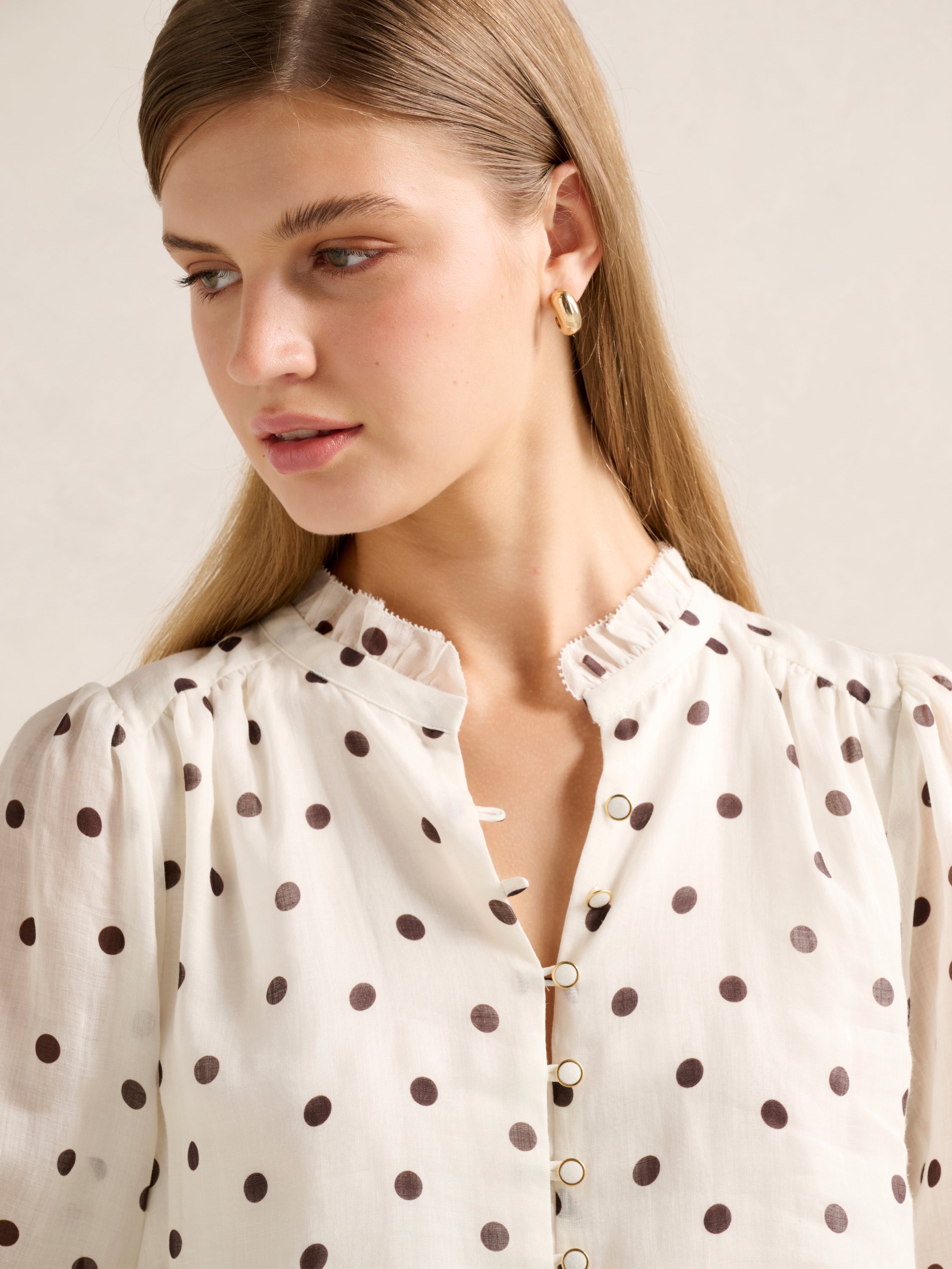 Helena Spot Blouse