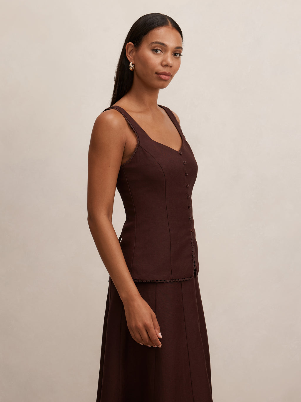 Cinzia Trim Detail Top