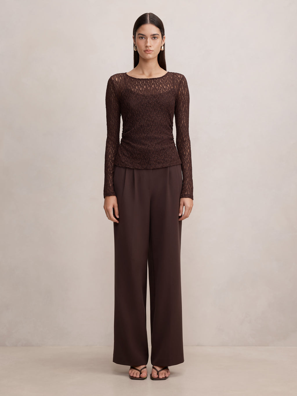 Alex Lace Long Sleeve Top