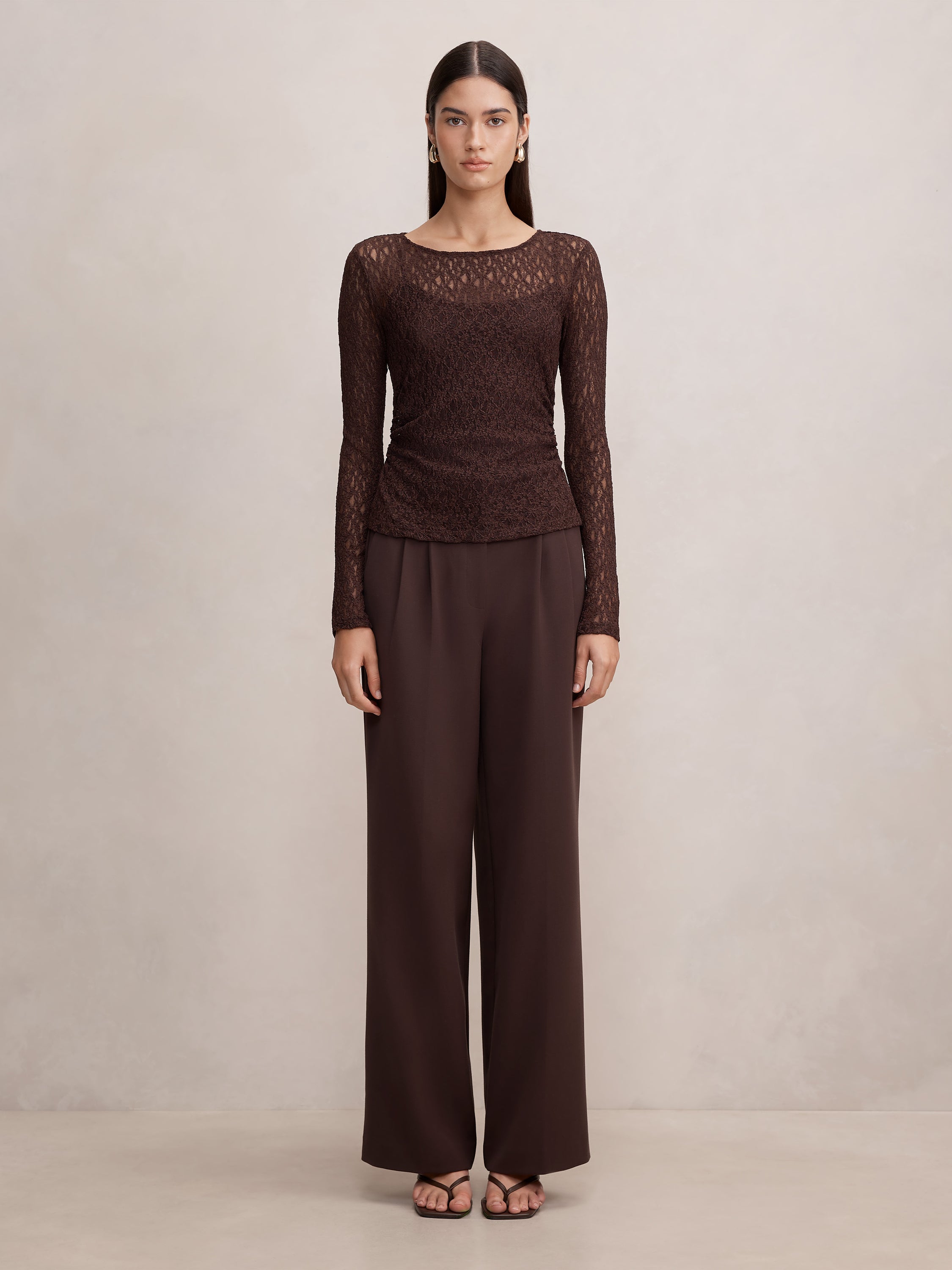 Alex Lace Long Sleeve Top