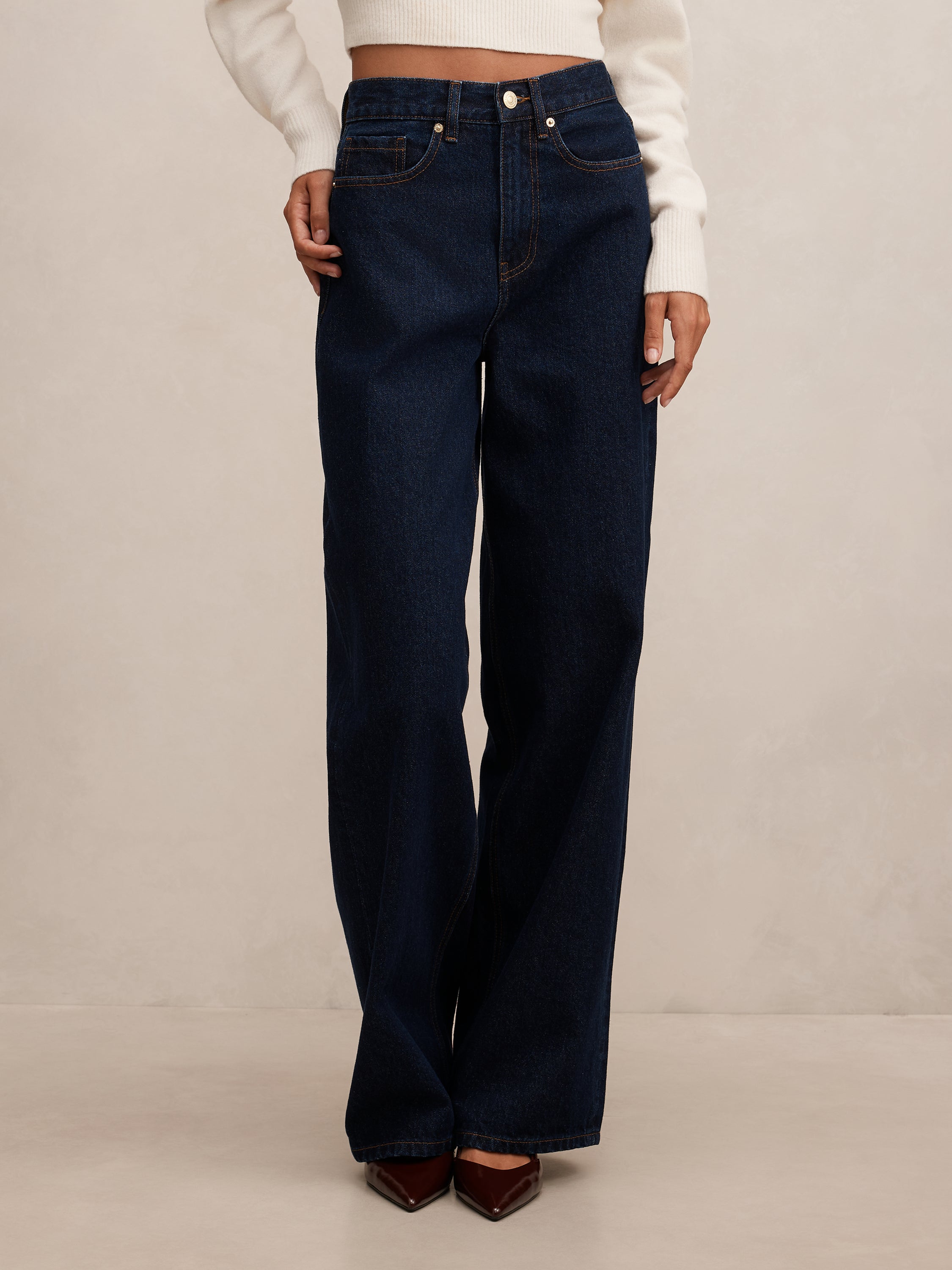 Gia High Rise Wide Leg Jean