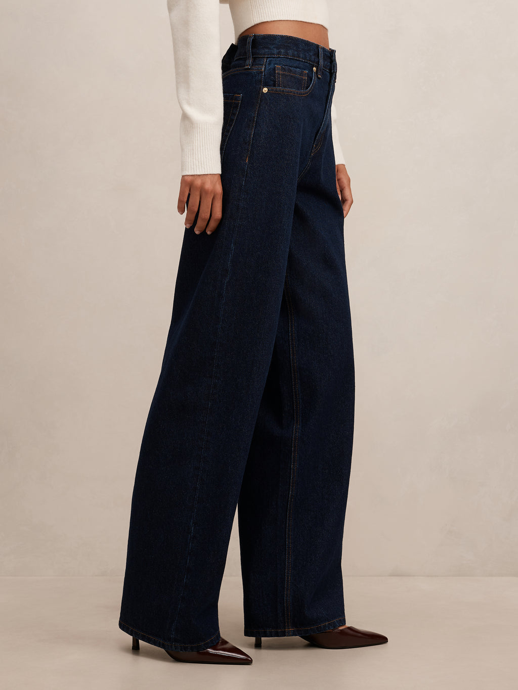 Gia High Rise Wide Leg Jean