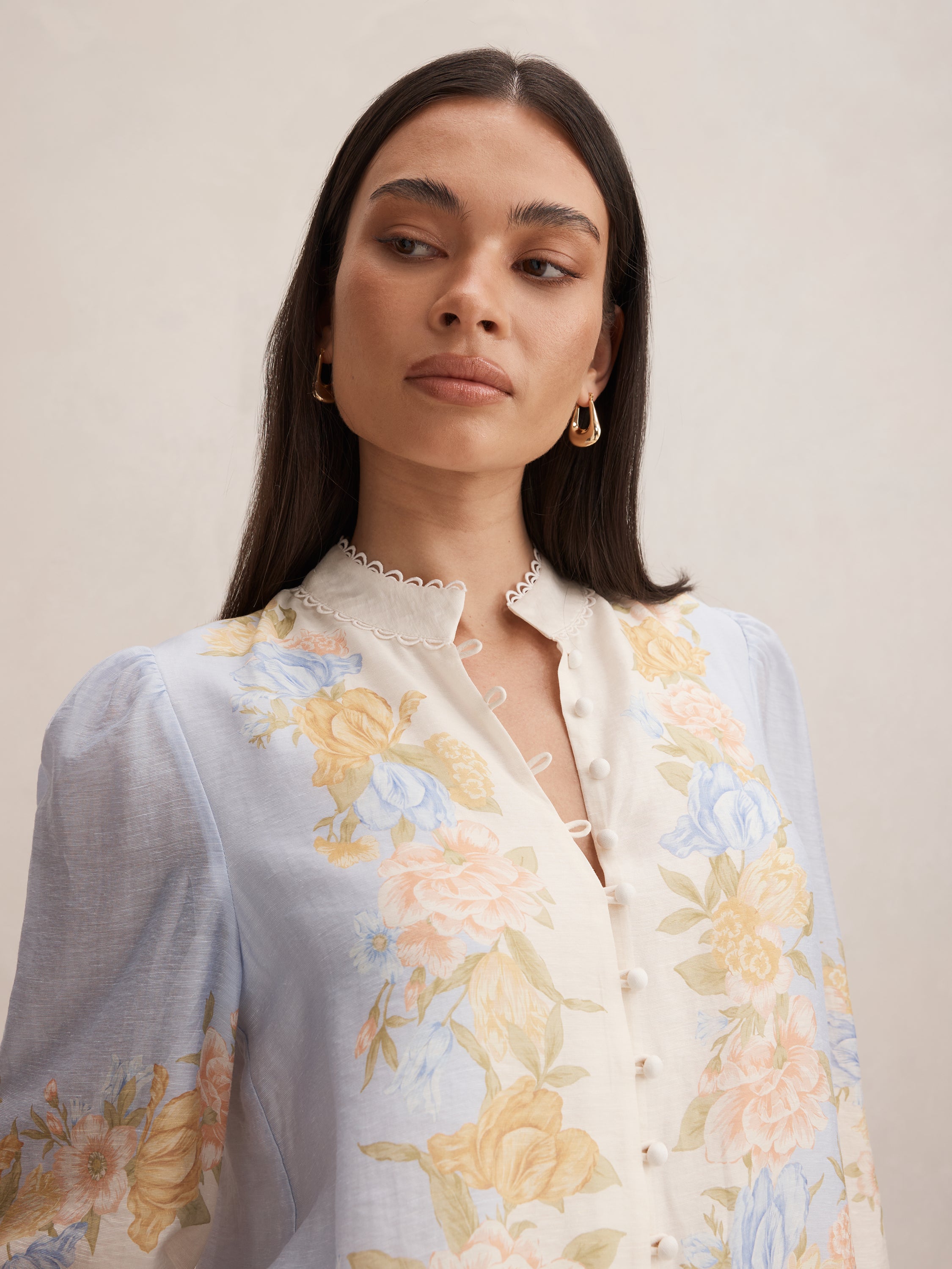 Emma Trimmed Blouse