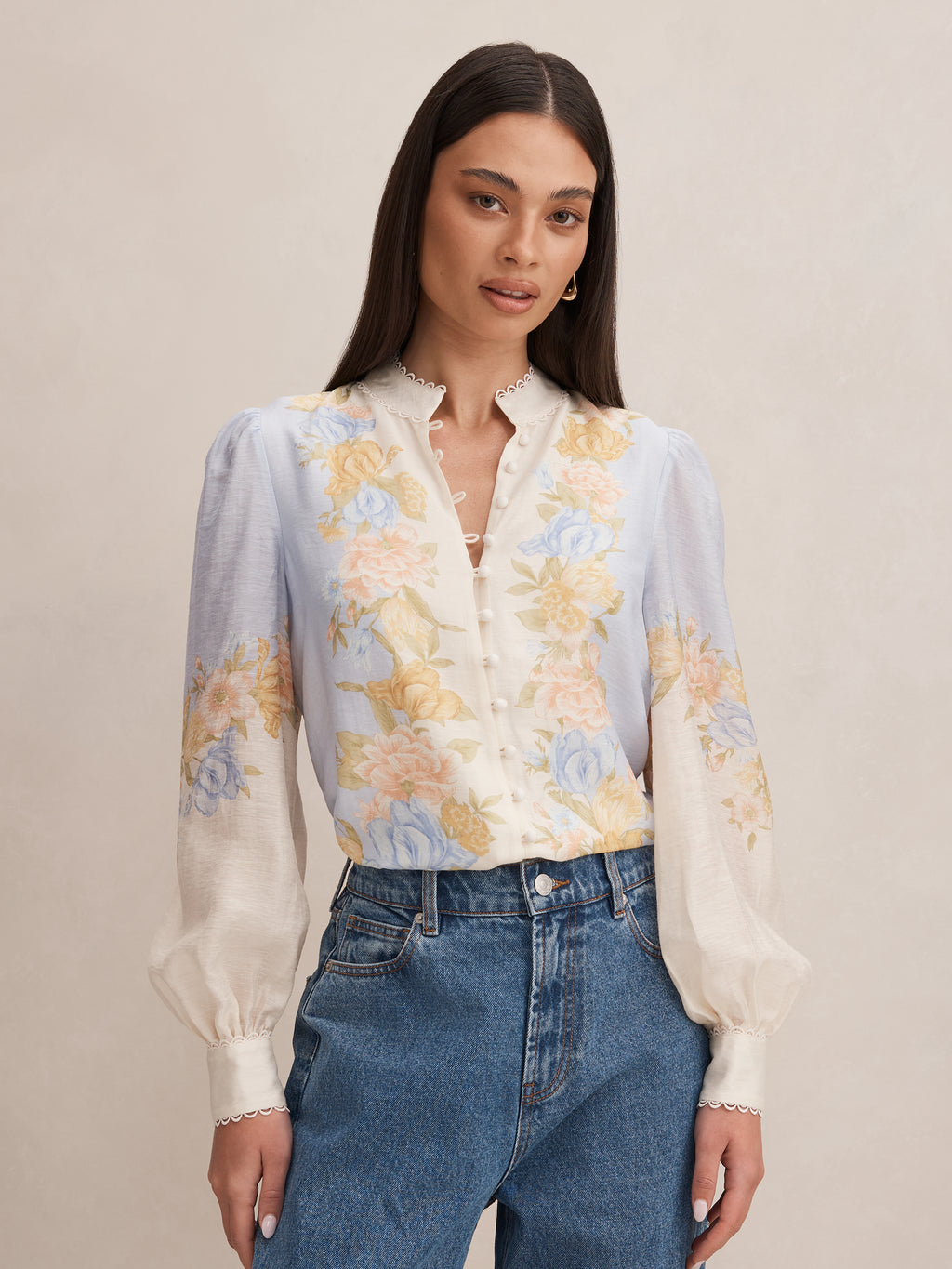 Emma Trimmed Blouse