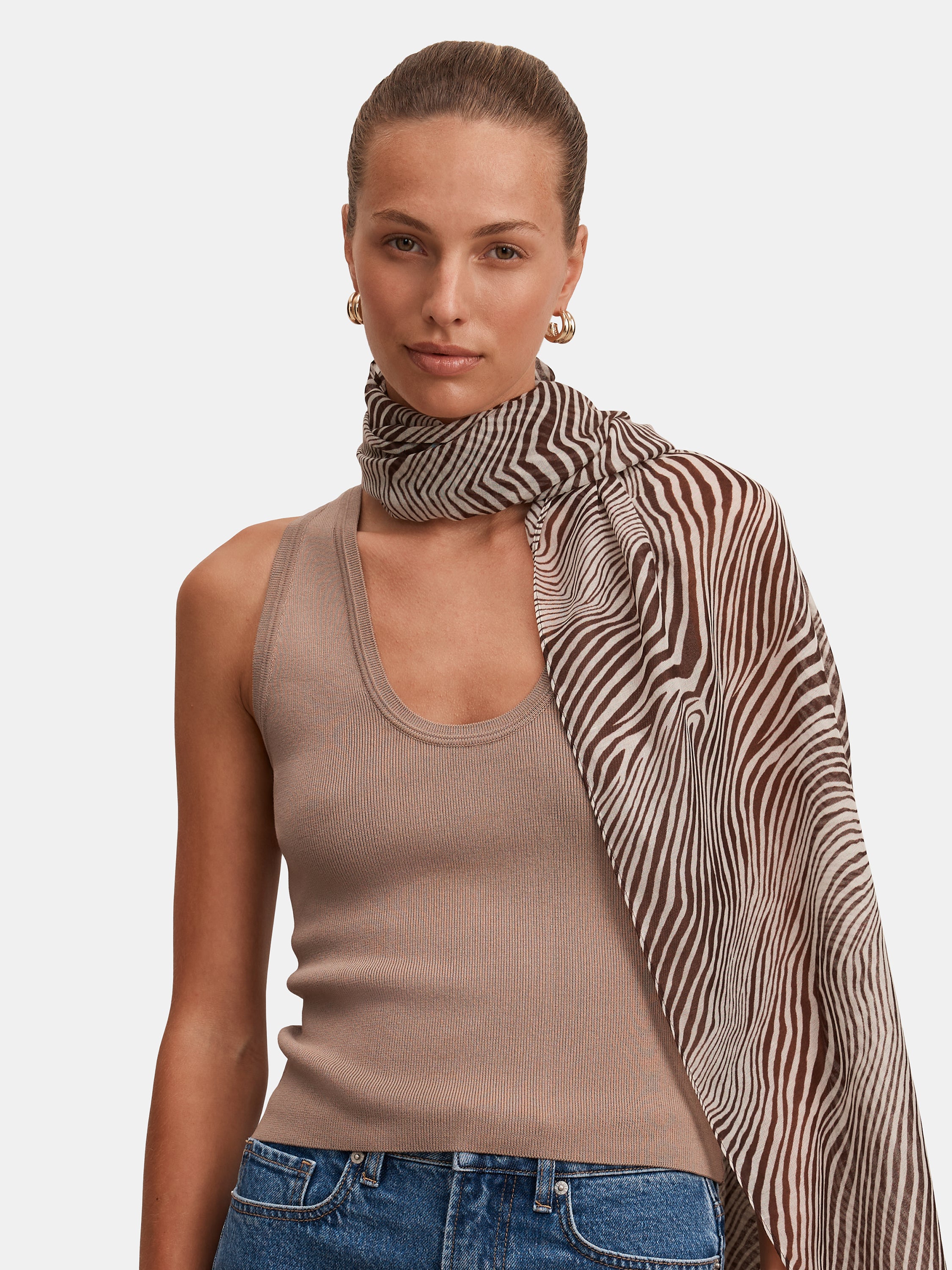 Amelia Animal Print Scarf