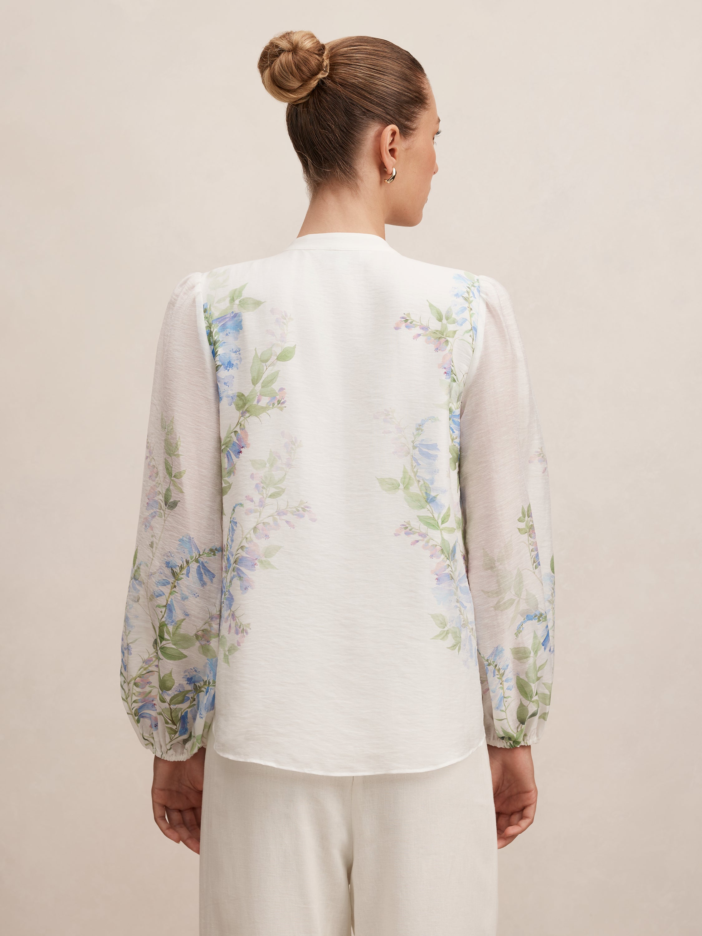Dove Placement Print Blouse