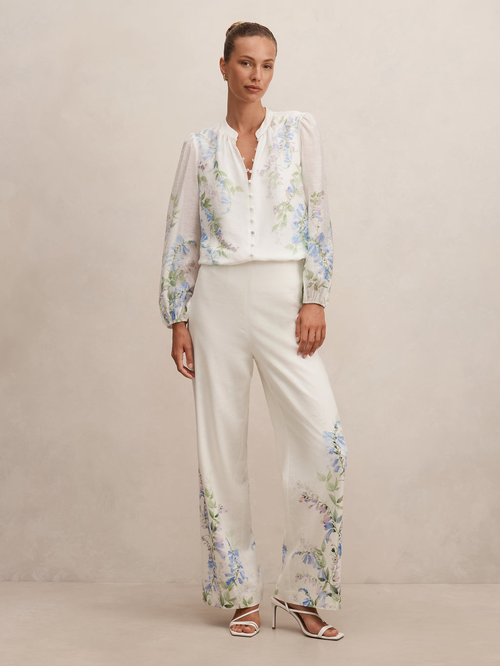 Dove Placement Print Blouse